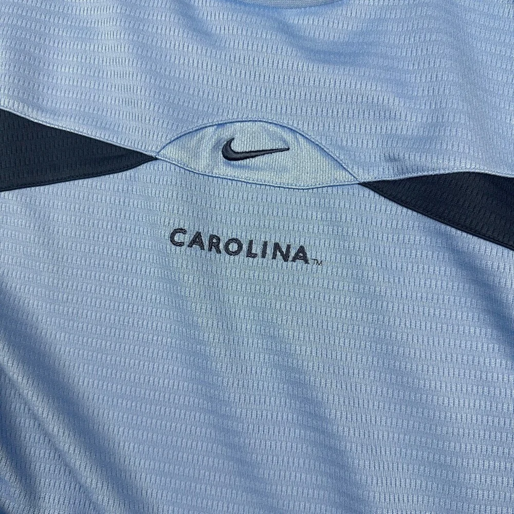 Vintage North Carolina Tar Heels Shirt Men Large Blue Nike Football 90s L